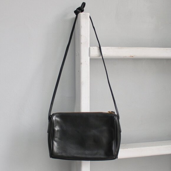 Coach Vintage 80's Black Crossbody Shoulder Crossbody Bag NO 0358-047 - Picture 2 of 7